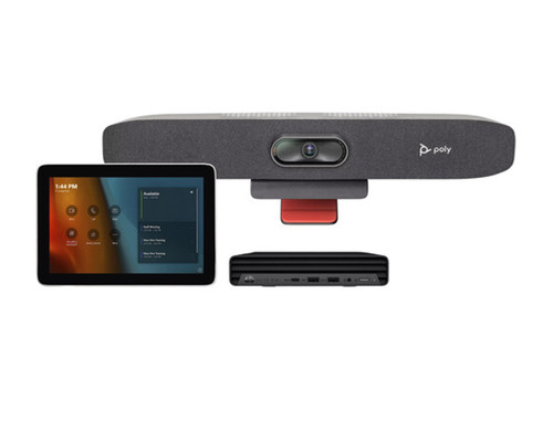 Poly Teams Solution | Poly Studio Small Room Kit for Microsoft Teams featuring the Studio R30 USB Video Bar and GC8  Room Controller Poly Teams Solution | Poly Studio Small Room Kit for Microsoft Teams featuring the Studio R30 USB Video Bar and GC8  Room Controller