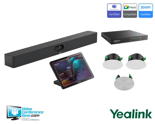Yealink | A40CEAUDIO — MeetingBar A40 with Ceiling Audio Devices, for Small to Medium Rooms