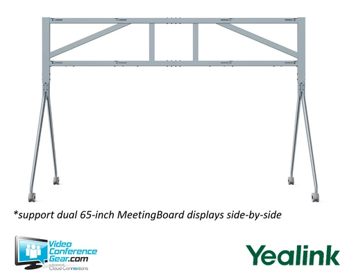 Yealink Accessory | Dual Screen floor stand for MeetingBoard 65 (MB-FLOORSTAND-D652)