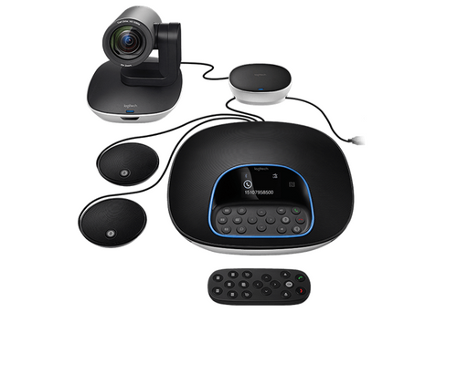 Logitech, Logitech Group Camera, Speakerphone with Expansion Mics, Large  Room