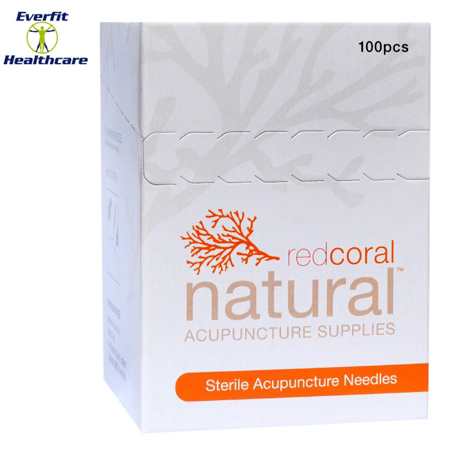 Red Coral Natural Acupuncture needles are a traditional Chinese Spring Type handle needle. The needle is made from high quality German surgical stainless steel and is perfect for needle stimulator machines in eastern and western practices. Red Coral Natural Acupuncture needles have a silver lightweight handle with parylene coating to ensure smooth insertion. All Red Coral Natural Acupuncture needles come with guide tubes. Sold in a pack of 100.