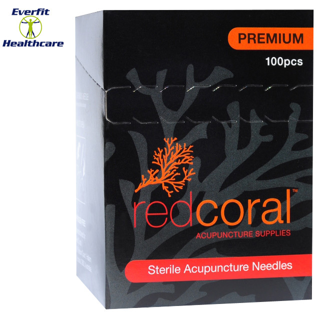 Red Coral Premium Acupuncture Needles with japanese style handle are made from high grade German surgical stainless steel. Needles are Parylene coated. Red Coral needles feature a micro-channelled needle body to deliver pain free treatments. Red Coral Premium needles have no holding tab allowing one hand aim and insert application. Sold in a box of 100.