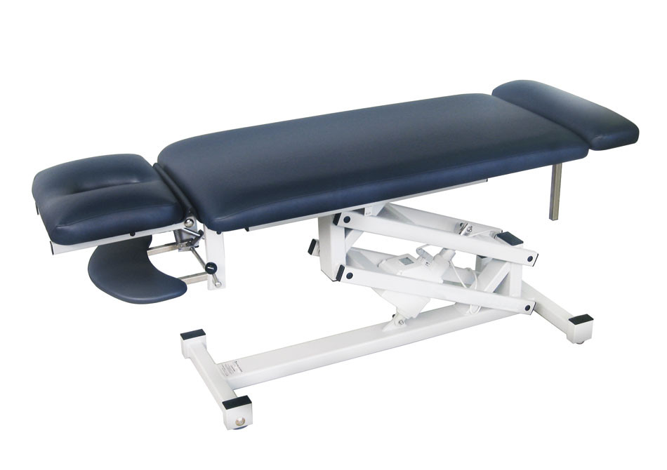 Pro-Lift: Osteo MKII has a built-in sturdy adjustable head-section with armrest.