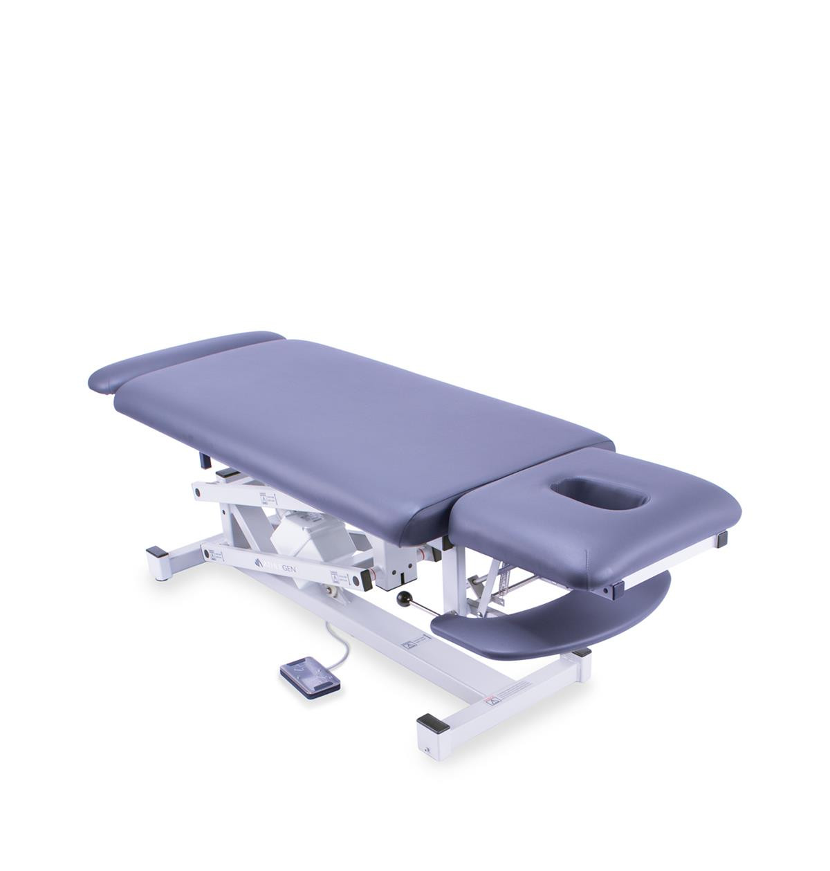 Extendable footrest for the taller clients.
