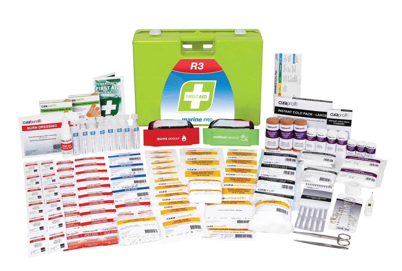 R3 Marine Pro First Aid Kit – Plastic Portable