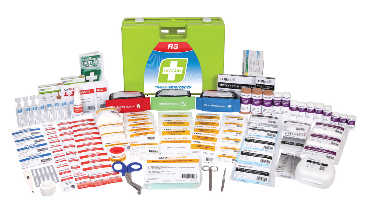 R3 Trauma Emergency Response First Aid Kit – Plastic Portable