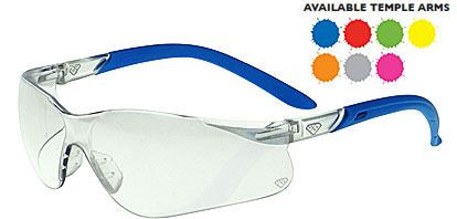 Super Safety AKIMBO Clear AF/HC Lens – Blue Temple Safety Glasses