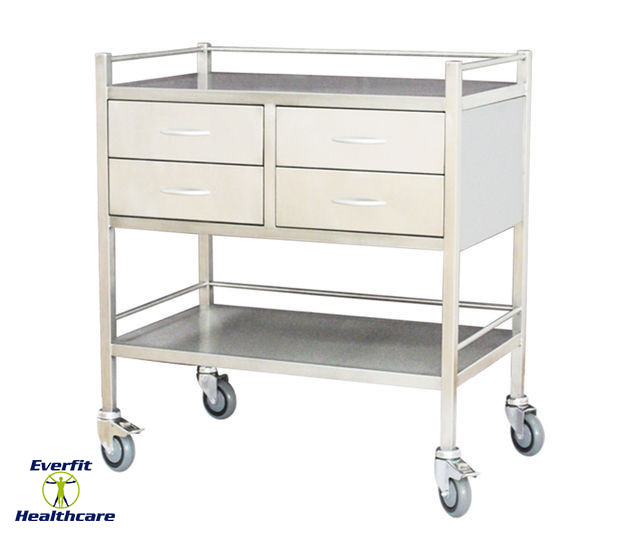 Stainless Steel Trolleys - DOUBLE