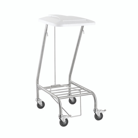 Everfit Single Linen Trolley With Foot Operated Lid