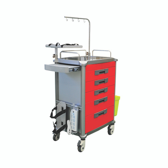 Everfit Emergency Trolley  - RED