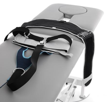 Galaxy Traction Table Belts for patient comfort and security.