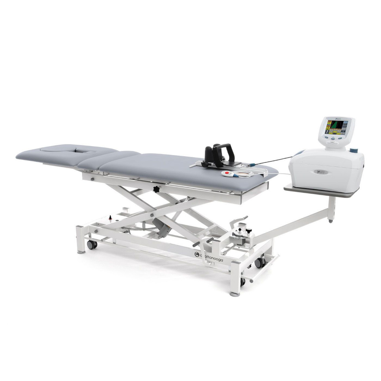 GALAXY Traction Table is used by practitioners Worldwide. The Galaxy Traction table is designed for performing the treatment of the spine.