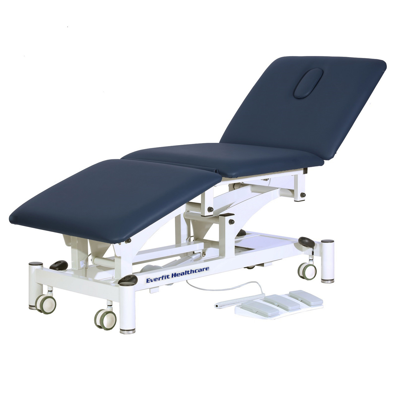 Three section treatment couch, popular with clinicians enabling professionals effective treatments for their clients.