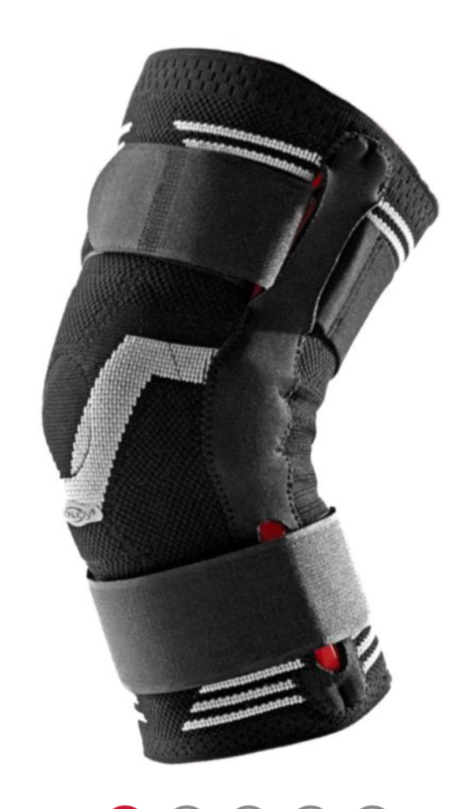The  Stabilax Elastic Hinged Knee Brace provides support after mild medial and lateral ligament injury or meniscal injury.