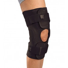 ProCare Reddie Hinged Knee Brace has a neoprene wraparound configuration and strap tabs which provides ease of application.