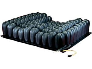 The ENHANCER DRY FLOATATION Cushion offers a contoured form with a two manifold system, the client/user can benefit from positive midline channeling of the legs along with increased lateral stability.