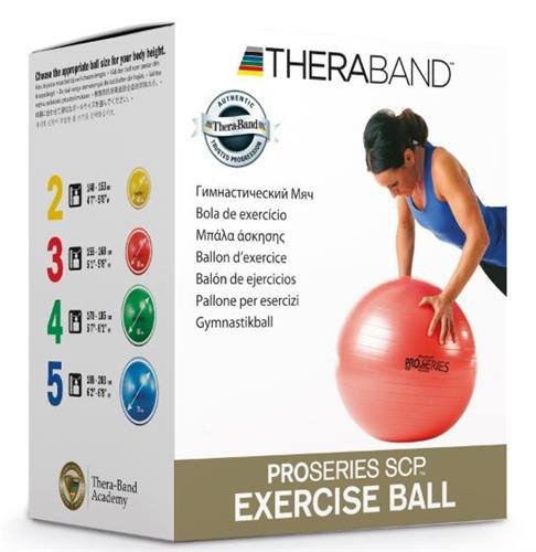 Therband exercise ball pro series has a variety of exercise options.