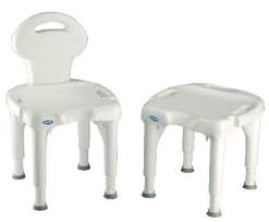 invacare shower chair with backrest