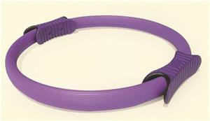 The Pilates Ring has a foam covered ring with padded grips and was designed with flex resistance for strengthen and tone.