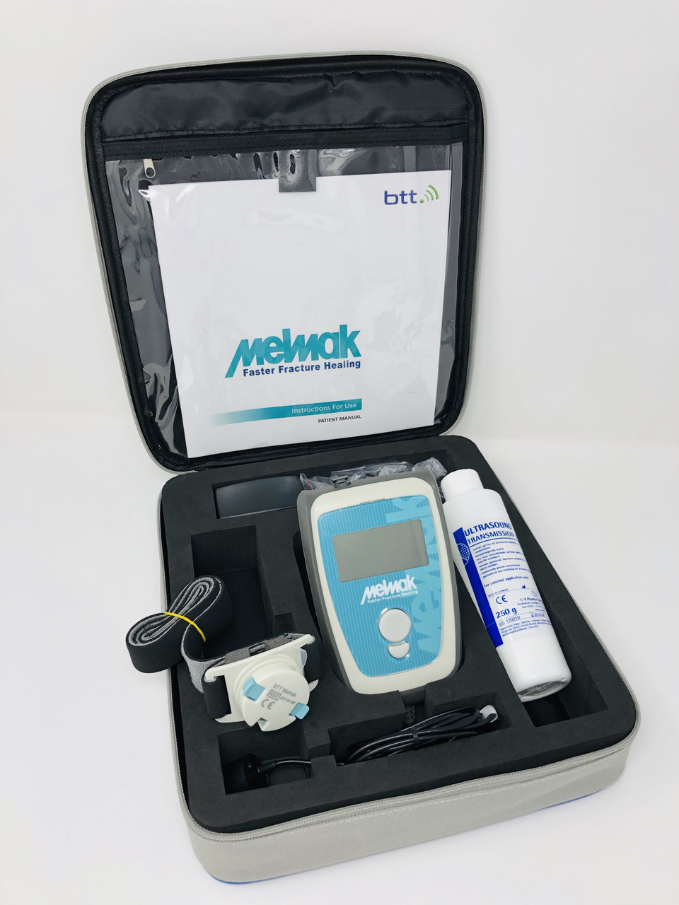 Melmak Lipus bone healing Device is very convenient and popular, only 20 minute per day, home-based treatment which improves the speed of healing of fresh fractures and nonunions.