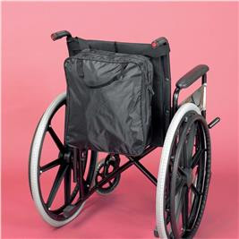 The very popular wheelchair bag can be used on any wheelchair and is used to store and carry your items.