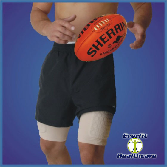 Short De Compression McDavid HexPad Thudd – Blanc – Taille L Homme – Neuf