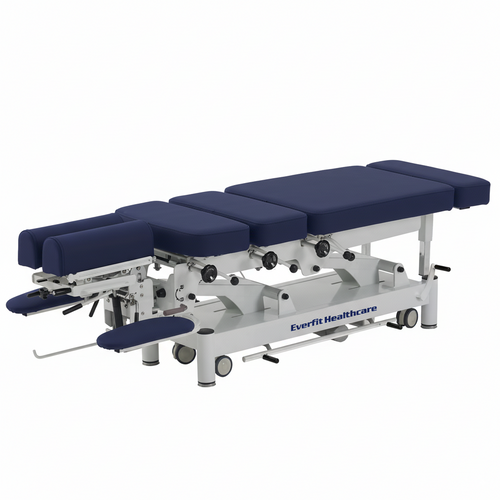 Everfit Chiro table has an elegant design and an easy to use head elevation mechanism for treatment of your patients in a clinical setting.