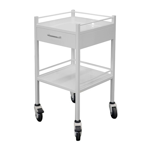 Everfit Single -Coated Trolley 1 Drawer -500 x 500 x 967