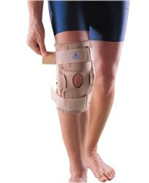 The Post Operative Knee Support Brace reduces swelling & pain following arthroscopic surgery & enhances protection of periarticular structures.