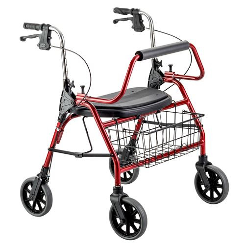  The SUPA MACK Bariatric Walker is constructed from heavy-duty aluminium for durability and features a removable padded backrest .