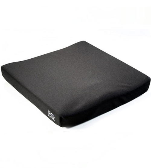 Jay basic cushion includes a contoured foam cushion and black incontinent resistant cover. Jay basic cushion includes a contoured foam cushion and black incontinent resistant cover.