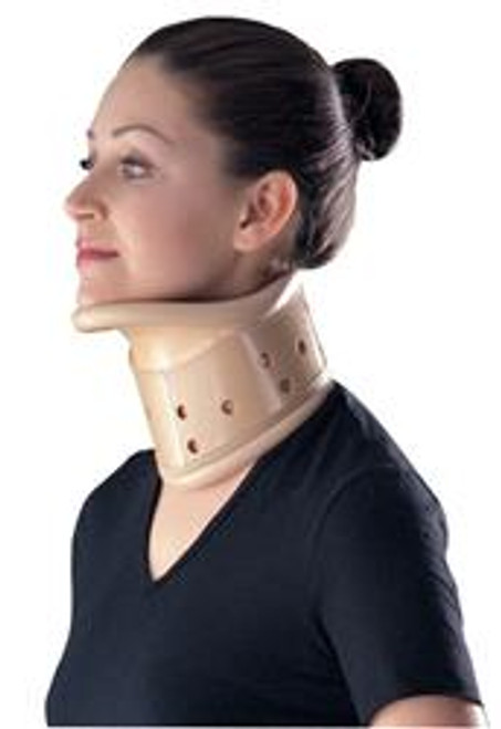 The Cervical Collar provides support and is height adjustable to provide desired flexion or extension.