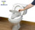The Savanah raised toilet is made of plastic therefore it is lightweight, strong and durable.