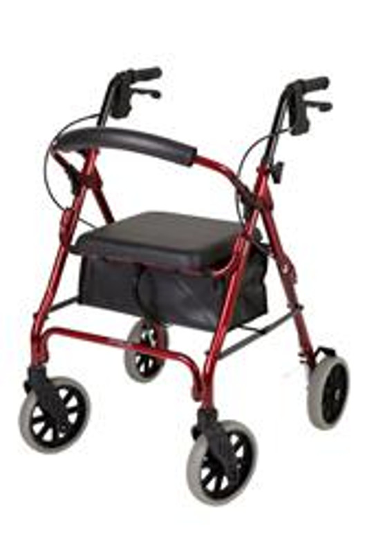 This walker features high quality 8" castors for superior outdoor use while still being ideal for manoeuvring indoors.