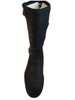 Davinci Italian Dressy/Casual Brushes Suede Black Leather Round Toe Mid Calf Boots Forte1085