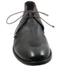 Davinci 9918 Men's Buffalino Tmoro Lace-Up Italian Chukka Ankle Boot in Dark Brown