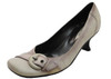 Janet&Janet Italian Designer Women's 2306 Dressy Pump in Alligator print Beige