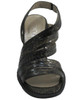 Davinci F89 Women's Strappy Sandal snake skin in Black/Grey