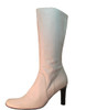 Davinci Italian Women's Mid Calf high Heel Boots 4163 White