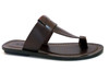 Davinci 3905 Italian Push In Toe Sandals Brown