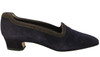 Mima Venezia Women's Italian 630 Slip on Shoes Low Heel Suede Purple/Grey