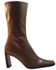 Alberto Zago Women's Italian 5037 Leather Mid Calf High Heel Boots