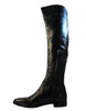Julie Dee 4467 Women's Italian Designer Knee-High Flat Black patent