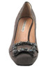 Women's Mid heel Black Suede Italian Designer Shoes 12265 By Barachini