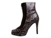 Albano 875 Women's Peep Toe High Heel Python Ankle Boots, inside