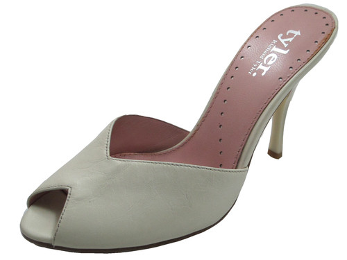 dressy low heel mules