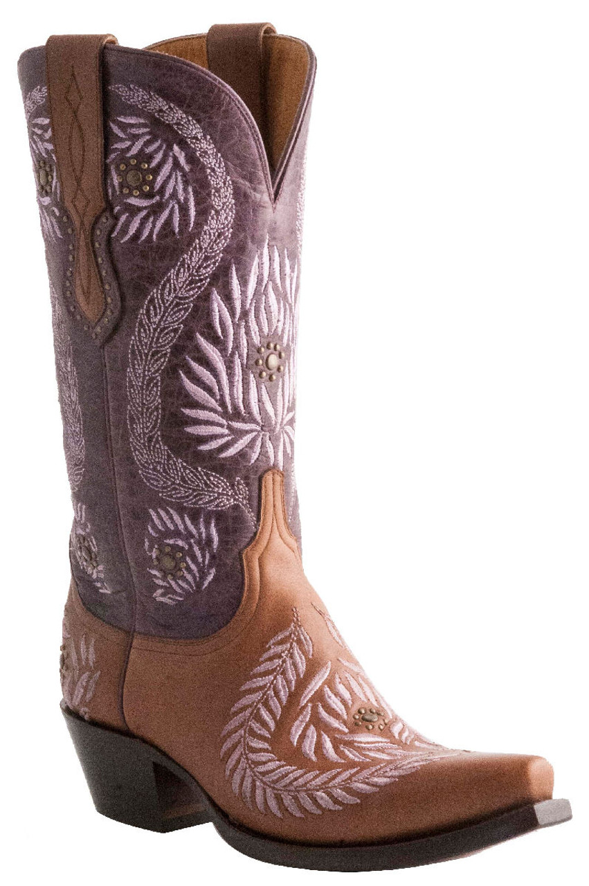 purple cowgirl boots womens