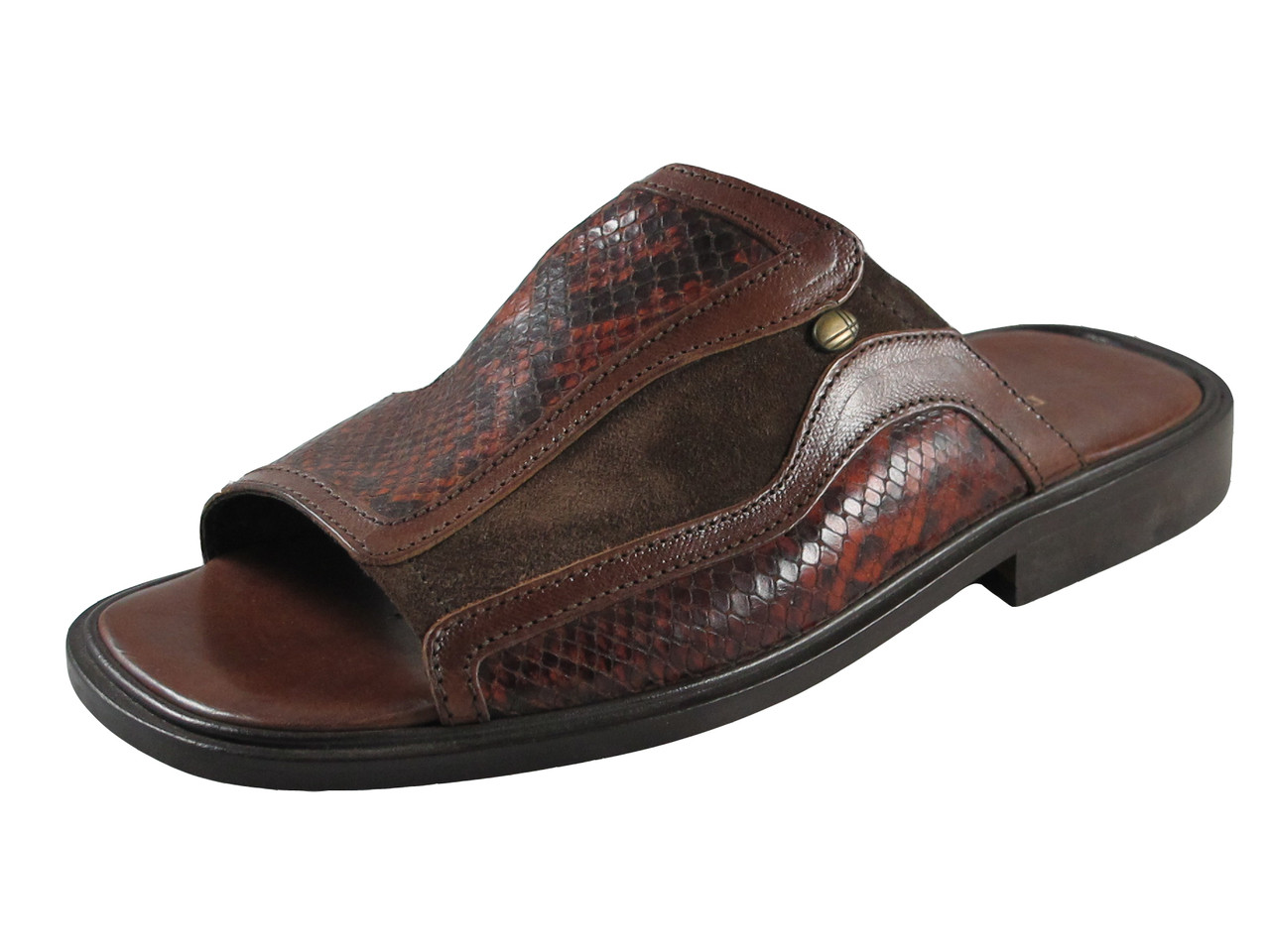 Brown Leather Slippers