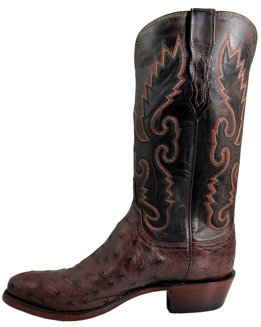 Lucchese N1132.R4 Men's Handcrafted 1883 Full Quill Ostrich Boot