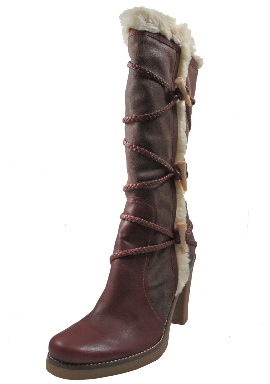 women's winter boots brown